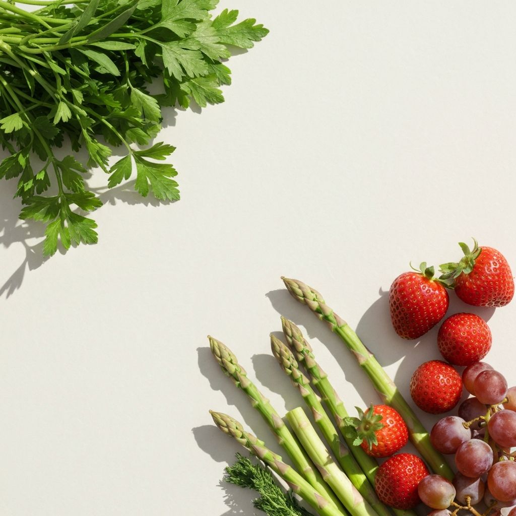 Naturliga ingredienser - frukt och grönsaker