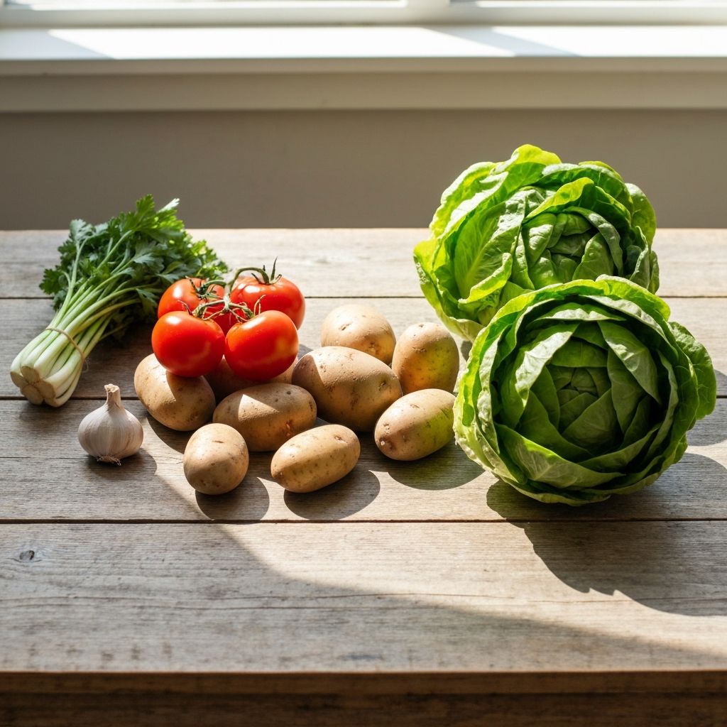 Ekologiska grönsaker och naturliga ingredienser